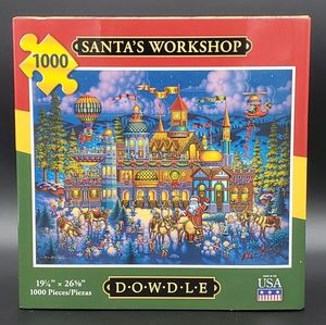 Dowdle, 1000 Pieces Puzzle, Santa's Workshop, NWT